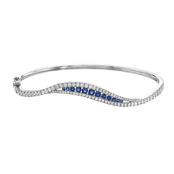 View 18Kw or 18ky/18kr Gold Sapphire Bracelet