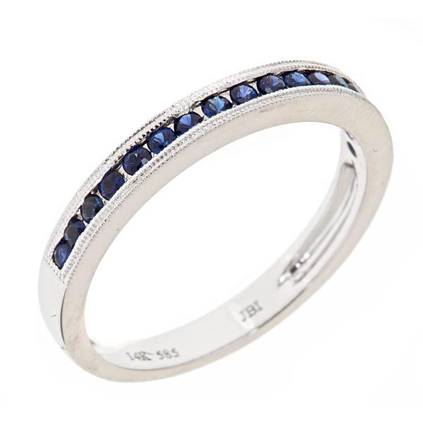 View 14Kw or y/14kr Gold Sapphire Ring