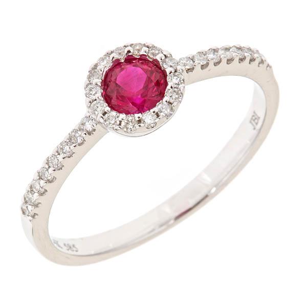 View 14Kw or y/14kr Gold Ruby Ring