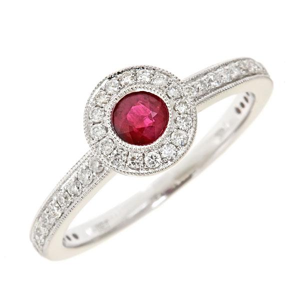 View 14Kw or y/14kr Gold Ruby Ring