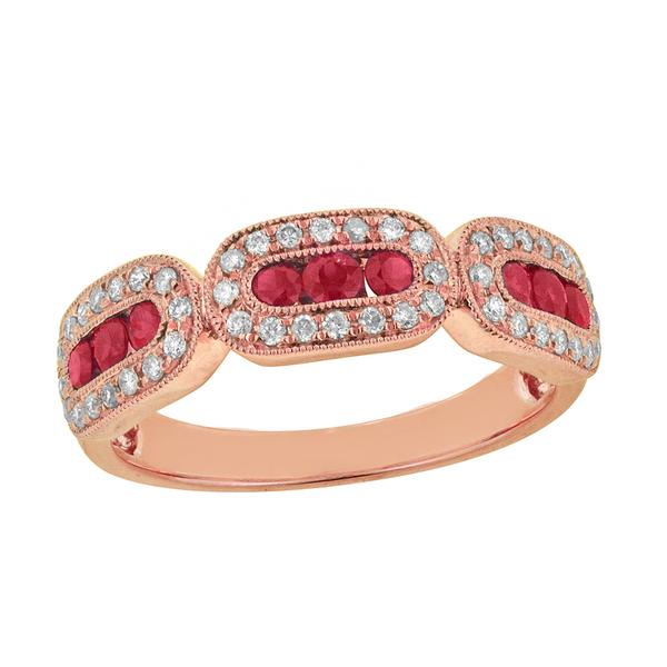 View 14Kw or y/14kr Gold Ruby Ring