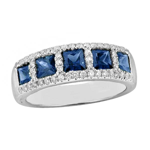 View 14Kw or y/14kr Gold Sapphire Ring