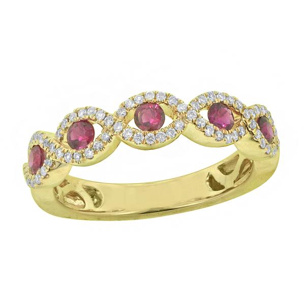 View 14Kw or y/14kr Gold Ruby Ring