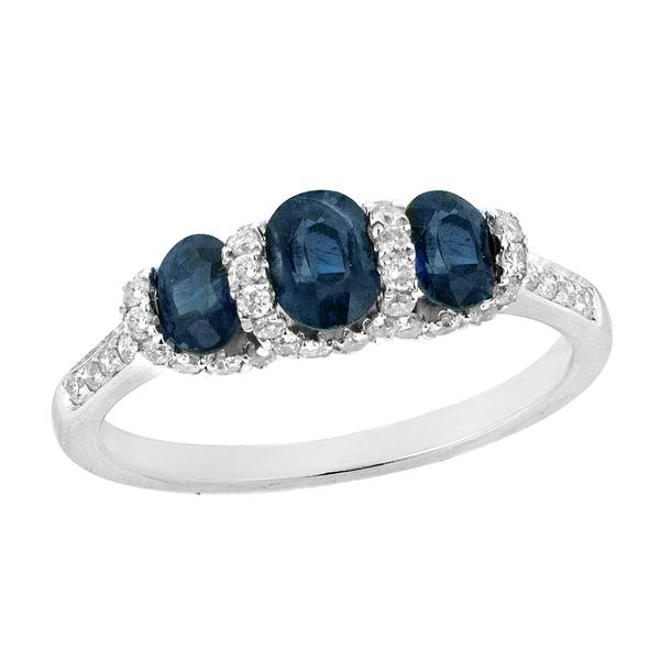 View 14Kw or y/14kr Gold Sapphire Ring