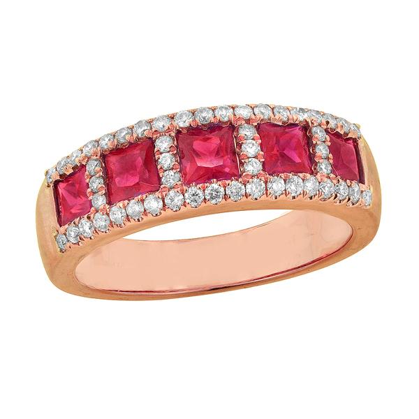 View 14Kw or y/14kr Gold Ruby Ring