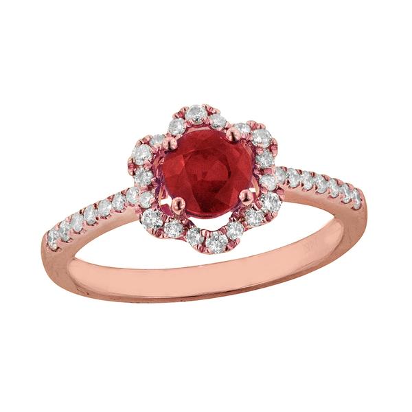 View 14Kw or y/14kr Gold Ruby Ring