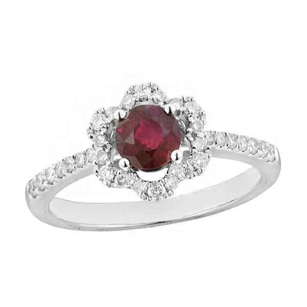 View 14Kw or y/14kr Gold Ruby Ring