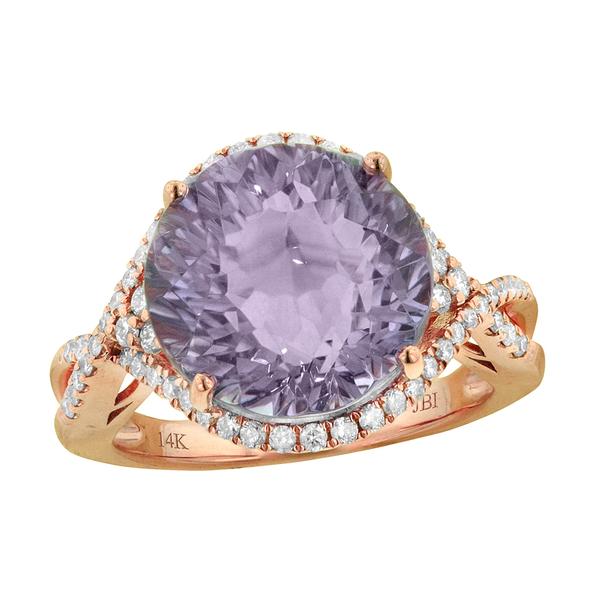 View 14Kw or y/14kr Gold Amethyst Ring