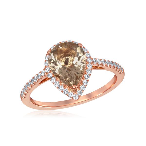 View 14Kw or y/14kr Gold Morganite Ring