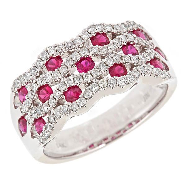 View 14Kw or y/14kr Gold Ruby Ring