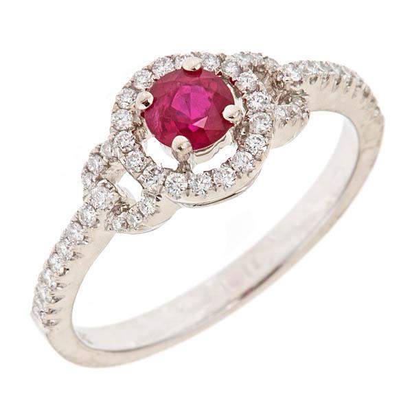 View 14Kw or y/14kr Gold Ruby Ring