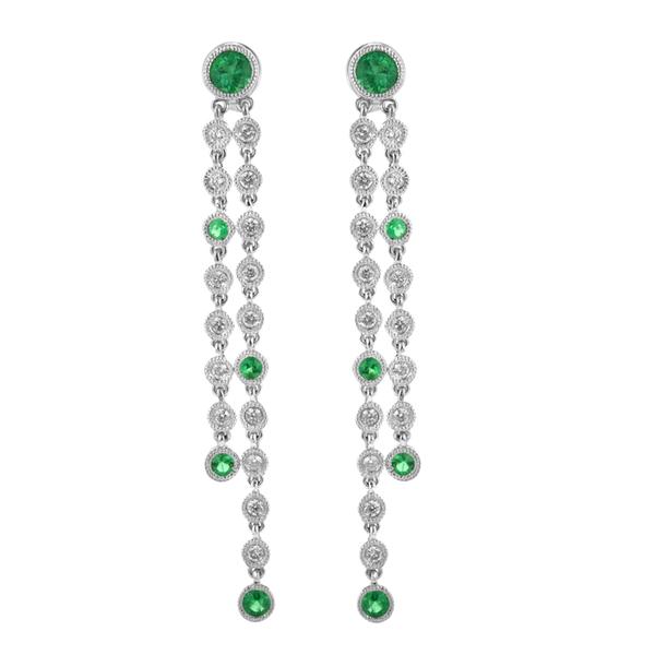 View  Gold Emerald Earrings