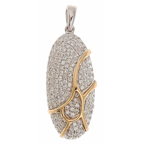 View 14Kw or y/14kr Gold Two Toned Pendant